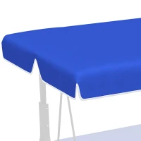 Outsunny 2/3 Seater Swing Canopy Replacement, Outdoor Swing Seat Top Cover, UV50+ Sun Shade (Canopy Only), Sky Blue(m-9)