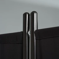 HOMCOM 3-Panel Privacy Screen Folding Room Divider for Indoor Bedroom Office 100" x 72" Black(m-9)