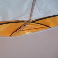 Outsunny Outdoor Camping Tent for 4 People, Waterproof Compact Portable Camping Travel Gear, 2 Doors, Hook for Light, Orange(m-9)