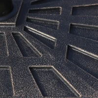 Outsunny 18.5" Square Patio Umbrella Base, Outdoor Resin Parasol Stand Market Umbrella Holder Deck - Bronze(m-10)