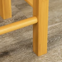 HOMCOM Breakfast Cart Table and Chair Set Kitchen Island with Seating(m-8)