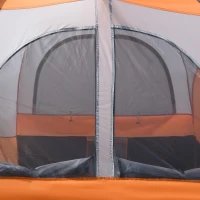 Outsunny Truck Bed Tent for 5'-5.5' Bed with Awning, Portable Pickup Truck Tent for 2-3 Persons, PU 2000mm, Orange(m-8)