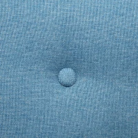 HOMCOM Armchair, Fabric Accent Chair, Modern Living Room Chair with Wood Legs and Rolled Arms for Bedroom, Blue(m-9)