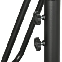 Outsunny 10FT Cantilever Umbrella, Offset Patio Umbrella with Cross Base, Switch with a Wrench, Hanging Umbrellas for Deck, Backyard, Pool and Garden, White(m-9)