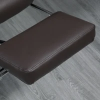 Vinsetto Kneading Massage Office Chair, Reclining Executive Office Chair, PU Leather High Back Computer Chair with Lumbar Cushion, Footrest, Adjustable Height, Dark Brown(m-8)
