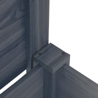 Outsunny Raised Garden Bed Set of 3, Elevated Wood Planter Box with Legs and Bed Liner for Backyard and Patio to Grow Vegetables, Herbs, Gray(m-8)