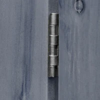 Outsunny Wood Privacy Screen w/ 4 Planter Box, Raised Bed w/ 3 Panels & Drainage Holes(m-10)