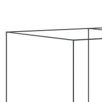 Outsunny 10' x 6.5' x 6.5' Crop Cage, Plant Protection Tent with Zippered Doors for Vegetable Garden, Backyard, Black(m-7)