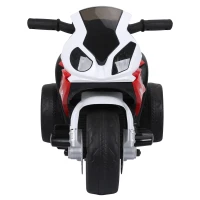 Aosom 6V 3 Wheeled Electric Motorcycle, Kids Motorcycle Licensed BMW with Headlight, Music, Red(m-8)