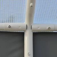 Outsunny 20' x 10' x 9' Walk-In Greenhouse, Outdoor Gardening Canopy with 6 Roll-up Windows, 2 Zippered Doors & Weather Cover, White(m-9)