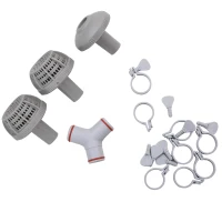 Outsunny Above Ground Swimming Pool, Non-Inflatable Frame Pool, Gray(m-9)