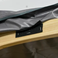 Outsunny Wooden Porch Swing Bench, 2-Seater Outdoor Swing Glider with Adjustable Canopy, Adjustable Hanging Chains, A-Frame, for Garden, Poolside, Backyard, Gray(m-8)