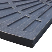 Outsunny 2pc Portable Umbrella Base Weights 61.6lbs Resin Flabelliform Garden Parasol Base Outdoor Patio Umbrella Stand Holder Weights, Bronze(m-9)