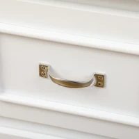 HOMCOM Computer Desk with Drawers & Shelves, Home Office Desk with Storage & Corkboard, Workstation Table with Cable Hole, White(m-8)