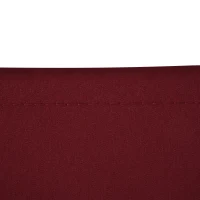 Outsunny 11' x 10' Retractable Awning Fabric Replacement Outdoor Sunshade Canopy Awning Cover, UV Protection, Wine Red(m-7)