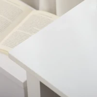 HOMCOM Computer Desk with Drawers & Shelves, Home Office Desk with Storage & Corkboard, Workstation Table with Cable Hole, White(m-7)