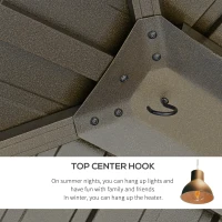 Outsunny 12' x 10' 2 Tier Gazebo, Steel & Aluminum, Gray(m-7)