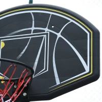 Soozier 6.5'-10' Adjustable Portable Basketball Hoop System Stand Outdoor for Kids Youth Adult(m-10)