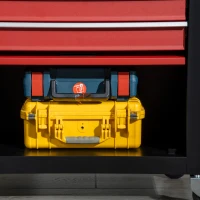 DURHAND 4-Drawer Tool Chest with 4 Wheels, Rolling Tool Box and Storage Cabinet, Portable Tool Organizer for Garage, Red(m-10)