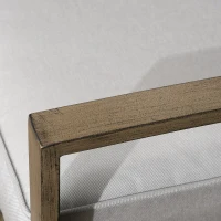 Outsunny Patio Bistro Set, Porch Furniture with Soft Cushions and Rocking Function for Yard, Lawn, Porch, Light Gray(m-8)