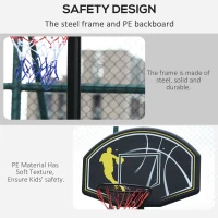 Soozier 6.5'-10' Adjustable Portable Basketball Hoop System Stand Outdoor for Kids Youth Adult(m-5)