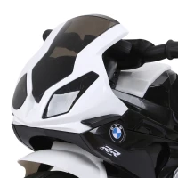 Aosom Kids Motorcycle, 6V Battery Powered Toddler Motorcycle with Headlight, Music, 3 Wheels Electric Motorcycle for Kids, Licensed BMW, Gift for Boys & Girls -Black(m-10)