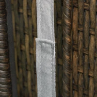 Outsunny Wicker Patio Lounger, Outdoor S Shape Recliners Lounge Chair w/ 5-Level Adjustable Backrest, Soft Padded Cushion for Outdoor Use, Grey(m-10)