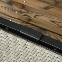 Outsunny 2 Pieces Patio Lounger Chair Set, Outdoor Aluminum Frame PE Rattan Wicker Sun Lounger Set w/ 5-Position Backrest and Wheels for Sun Room, Garden, Poolside, Light Grey(m-10)