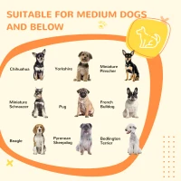 PawHut Dog Crate End Table with Cushion Sliding Door for Medium Dogs Wooden Wire Pet Kennel for Indoor Use, Natural(m-4)