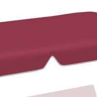 Outsunny 2/3 Seater Swing Canopy Replacement, Outdoor Swing Seat Top Cover, UV50+ Sun Shade (Canopy Only), Wine Red(m-10)