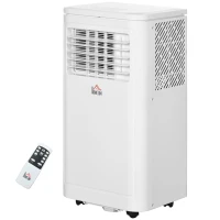HOMCOM 10000 BTU Portable Air Conditioner Fan w/ Remote for Rooms Up to 441 Sq. Ft., Evaporative Cooler AC Unit White(m-1)