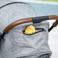 Qaba Lightweight Baby Stroller with One-Click Fold, Toddler Travel Stroller with Adjustable Backrest Footrest, Compact Stroller with All Wheel Suspension, Sun Canopy, Gray(m-9)