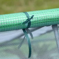 Outsunny Portable Mini Greenhouse 71" x 55" x 32" with Zippered Windows - Compact Garden Green House for Plants, Green(m-8)