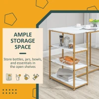 HOMCOM 3 Piece Bar Table and Chairs Set, Kitchen Table and 2 Bar Stools for Dining Room, Living Room, Small Space, White(m-4)