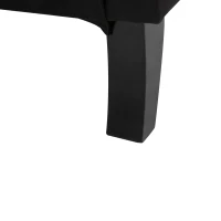 HOMCOM Vibrating Massage Sofa Chair Suede Adjustable Recliner Armchair with Extendable Footrest, Side Pocket for Dining Living Room, Black(m-9)