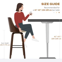 HOMCOM Bar Height Bar Stools, PU Leather Swivel Barstools with Footrest and Tufted Back, Set of 4, Beige(m-7)