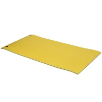 HOMCOM 10' x 5' Roll-Up Pool Float Pad for Lakes, Oceans, & Pools, Water Mat for Playing, Relaxing & Recreation, Yellow(m-2)