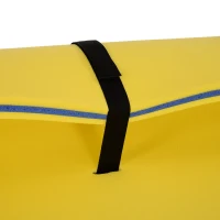 HOMCOM 10' x 5' Roll-Up Pool Float Pad for Lakes, Oceans, & Pools, Water Mat for Playing, Relaxing & Recreation, Yellow(m-10)