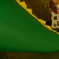 HOMCOM 6ft Christmas Inflatables Outdoor Decorationss Decorations Dinosaur with Christmas Hat, Blow-Up LED Yard Christmas Decor for Lawn Garden Party(m-9)