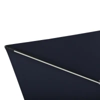 Outsunny 10x10ft Shade Umbrella with Solar LED Cold Lighted & Power Bank with Adjustable Angle for Backyard, Dark Blue(m-9)