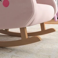 Qaba Rocker Armchair for Nursery Playroom Preschool for 1.5-5 Years, Pink(m-9)