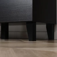 HOMCOM Sideboard Cabinet, Buffet Cabinet with 3 Doors and Adjustable Shelf, Buffets Tables for Kitchen Dining Room, Dark Walnut(m-9)