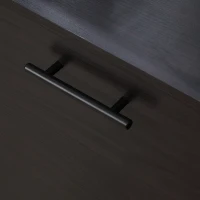 HOMCOM Sideboard Cabinet, Buffet Cabinet with 3 Doors and Adjustable Shelf, Buffets Tables for Kitchen Dining Room, Dark Walnut(m-10)