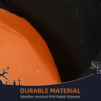 HOMCOM 8' Inflatable Halloween Skeleton Dinosaur with Pumpkin, Blow Up Outdoor LED Yard Display, Waterproof(m-5)