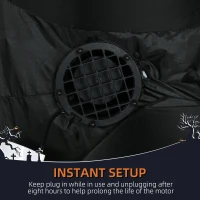 HOMCOM 8' Inflatable Halloween Skeleton Dinosaur with Pumpkin, Blow Up Outdoor LED Yard Display, Waterproof(m-6)