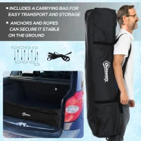 Outsunny 2 Person Insulated Ice Fishing Shelter Pop-Up Portable Ice Fishing Tent with Carry Bag and Anchors for Lowest Temps -22℉, Camouflage(m-7)