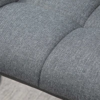 HOMCOM Swivel Barstools Set of 2 Adjustable Bar Stools with Footrest Armrests and PU Leather Back for Dining Room Grey(m-10)