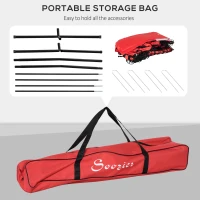 Soozier Portable Soccer Goal Target Net with Carry Bag, Soccer Training Equipment for Aim and Muscle Memory, Shooting Net for Backyard, 3 Pockets(m-5)