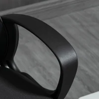 Vinsetto Ergonomic Drafting Chair, Mesh Tall Office Chair for Standing Desk with Fixed Armrests, Lumbar Support, Adjustable Footrest Ring and Seat Height, Black A(m-10)