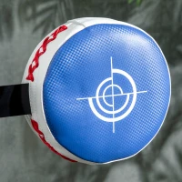 Soozier Boxing Speed Trainer with Stand, Reaction Bar Challenge, Reflex Bag, 64-81in Adjustable Height, Red and Blue(m-8)